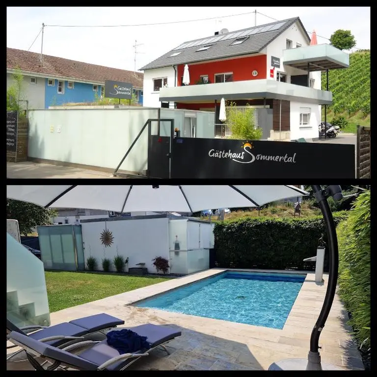 Gästehaus Sommertal, eigener Parkplatz, 800m zum Bodensee, 300m zur Altstadt