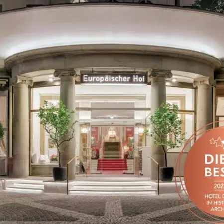Hotel Europäischer Hof Heidelberg, Bestes Hotel Deutschlands in historischer
Architektur