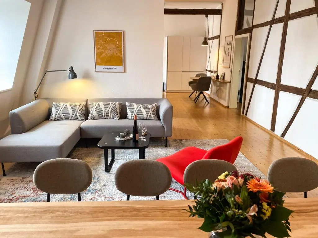 WEINQUARTIER Naumburg 6 Apartments Eventraum Fahrradraum Kaffee Küche Parken