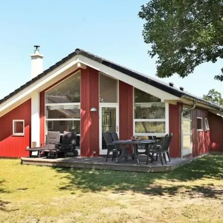 8 person holiday home with roofed terrace